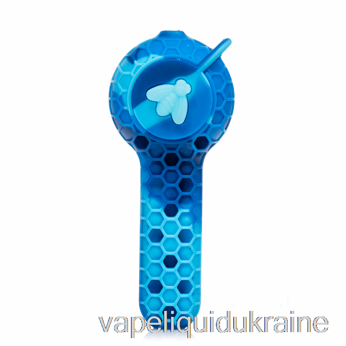 Vape Liquid Ukraine Stratus 2-in-1 Silicone Spoon Marble Blue (Baby Blue / Blue)